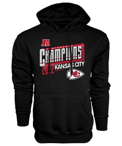 Kansas City Chiefs 2022 AFC Conference Champions Kick Hoodie - Black