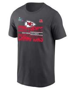 Kansas City Chiefs 2022 AFC Conference Champions T-Shirt - Anthracite