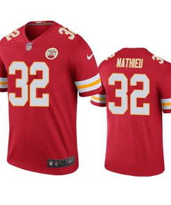 Kansas City Chiefs #32 Tyrann Mathieu Red Color Rush Legend Jersey - Men