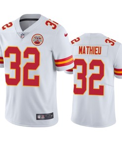 Kansas City Chiefs 32 Tyrann Mathieu White Vapor Untouchable Limited Jersey - Men's