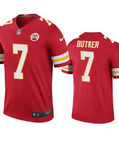 Kansas City Chiefs #7 Harrison Butker Nike Color Rush Red Jersey
