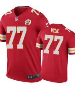 Kansas City Chiefs #77 Andrew Wylie Nike Color Rush Red Jersey