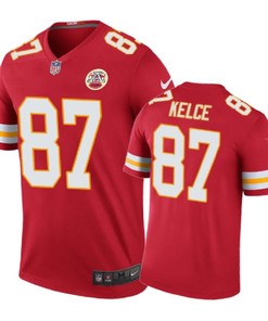 Kansas City Chiefs #87 Travis Kelce Nike Color Rush Red Jersey