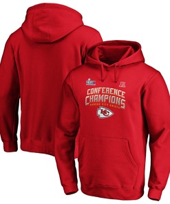 Kansas City Chiefs AFC Conference Champions Red Pullover Hoodie