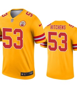 Kansas City Chiefs Anthony Hitchens Gold Inverted Legend Jersey