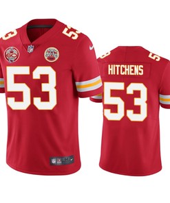 Kansas City Chiefs Anthony Hitchens Red 60th Anniversary Vapor Limited Jersey