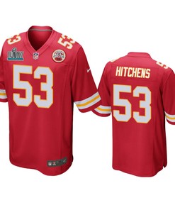 Kansas City Chiefs Anthony Hitchens Red Super Bowl Liv Game Jersey