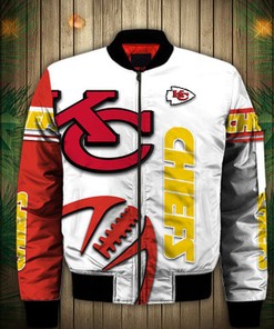 Kansas City Chiefs Bomber Jacket Graphic balls gift for fans