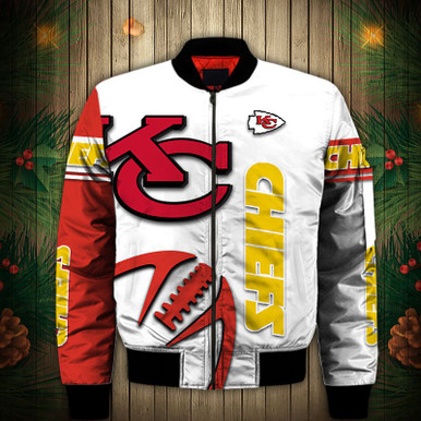 Kansas City Chiefs Bomber Jacket Graphic balls gift for fans