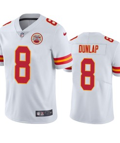 Kansas City Chiefs Carlos Dunlap 8 White Vapor Limited Jersey