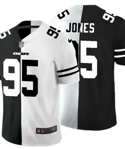 Kansas City Chiefs Chris Jones #95 Nfl 2020 Black And White Jersey