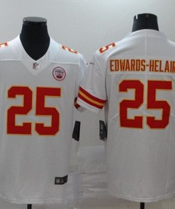 Kansas City Chiefs Clyde Brandedwards-helaire #25 Nfl 2020 White Jersey