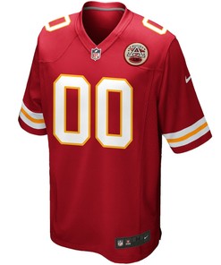 Kansas City Chiefs Custom 00 Game Jersey - Red