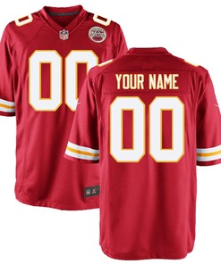 Kansas City Chiefs Custom Game Jersey - Red Custom Jerseys Nfl