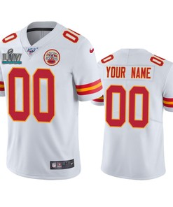 Kansas City Chiefs Custom White Super Bowl Liv Vapor Limited Jersey