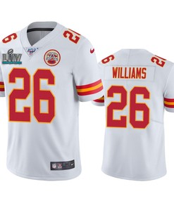 Kansas City Chiefs Damien Williams White Super Bowl Liv Vapor Limited Jersey