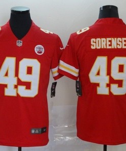 Kansas City Chiefs Daniel Sorensen #49 Nfl 2020 Red Orange Jersey