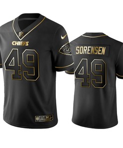 Kansas City Chiefs Daniel Sorensen Black Golden Edition 2019 Vapor Untouchable Limited Jersey - Mens