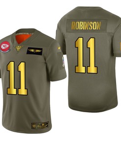Kansas City Chiefs Demarcus Robinson 2019 Salute To Service Nfl 100 Mens Jersey Metallic