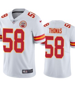 Kansas City Chiefs Derrick Thomas 58 White Vapor Limited Jersey