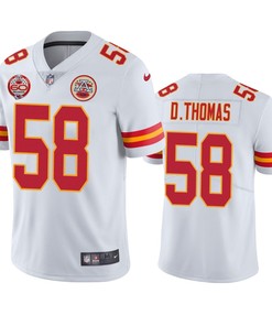 Kansas City Chiefs Derrick Thomas White 60th Anniversary Vapor Limited Jersey