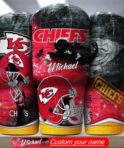 Kansas City Chiefs Engraved Tumbler - Custom Name, Durable and Stylish