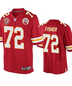 Kansas City Chiefs Eric Fisher Red 60th Anniversary Game Jersey