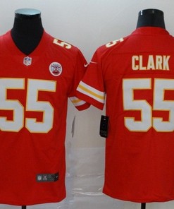 Kansas City Chiefs Frank Clark #55 Nfl 2020 Red Orange Jersey