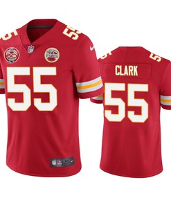 Kansas City Chiefs Frank Clark Red 60th Anniversary Vapor Limited Jersey