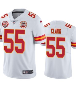 Kansas City Chiefs Frank Clark White 60th Anniversary Vapor Limited Jersey