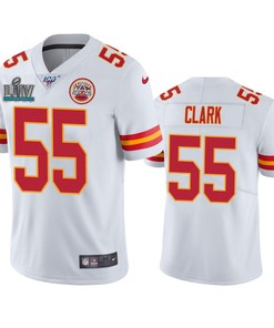 Kansas City Chiefs Frank Clark White Super Bowl Liv Vapor Limited Jersey
