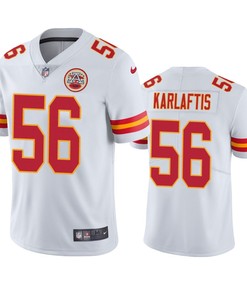Kansas City Chiefs George Karlaftis White 2022 Draft Vapor Limited Jersey