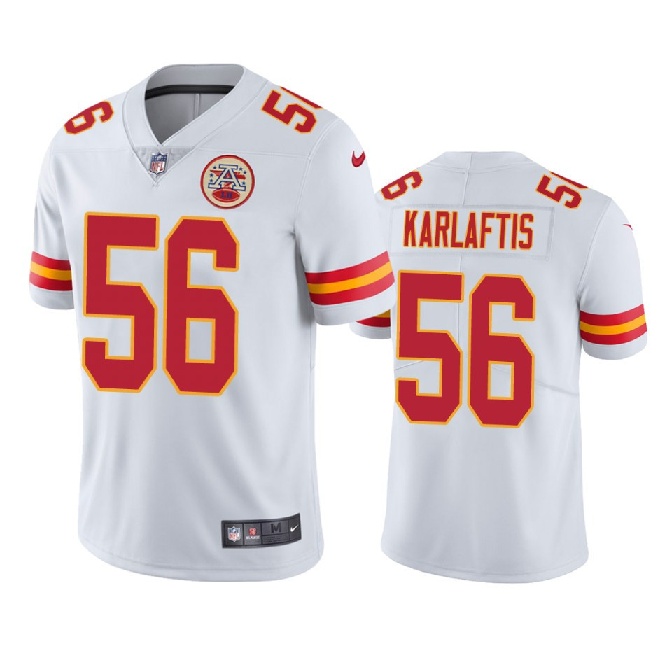 Kansas City Chiefs George Karlaftis White 2022 Draft Vapor Limited Jersey