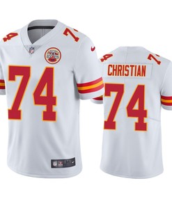 Kansas City Chiefs Geron Christian 74 White Vapor Limited Jersey
