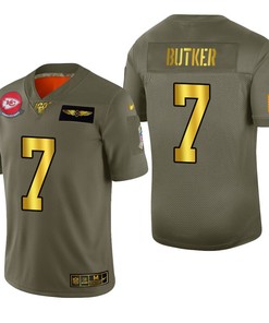 Kansas City Chiefs Harrison Butker 2019 Salute To Service Nfl 100 Mens Jersey Metallic