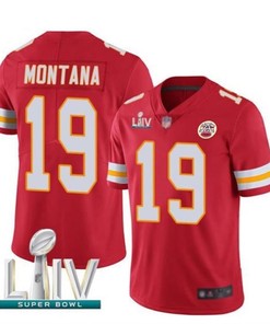 Kansas City Chiefs Joe Montana #19 Nfl Red Jersey Jersey