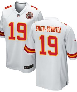 Kansas City Chiefs JuJu Smith-Schuster 19 Game Jersey - White Jersey