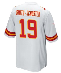 Kansas City Chiefs JuJu Smith-Schuster 19 Game Jersey - White Jersey