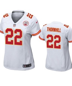 Kansas City Chiefs Juan Thornhill 2019 Nfl Draft White Game Womens Jersey