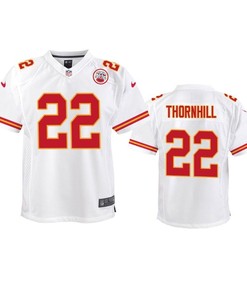 Kansas City Chiefs Juan Thornhill 2019 Nfl Draft White Game Youth Jersey