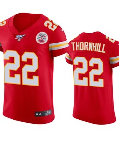 Kansas City Chiefs Juan Thornhill Red 100th Season Vapor Elite Jersey