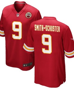 Kansas City Chiefs Juju Smith-schuster 9 Nfl Red Team Game Jersey Gift For Chiefs Fans
