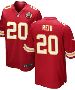 Kansas City Chiefs Justin Reid 20 Game Player Jersey - Red Jersey