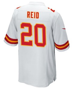Kansas City Chiefs Justin Reid 20 Game Player Jersey - White Jersey