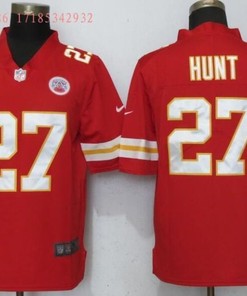 Kansas City Chiefs Kareem Hunt #27 Nfl Red Jersey Jersey