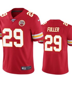 Kansas City Chiefs Kendall Fuller Red 100th Season Vapor Limited Jersey