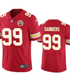 Kansas City Chiefs Khalen Saunders 2019 Nfl Draft Red Vapor Limited Jersey