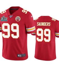 Kansas City Chiefs Khalen Saunders Red Super Bowl Liv Vapor Limited Jersey