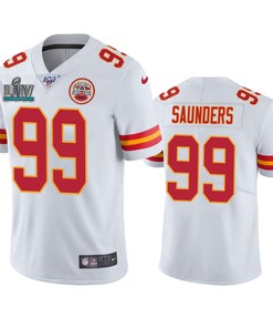 Kansas City Chiefs Khalen Saunders White Super Bowl Liv Vapor Limited Jersey