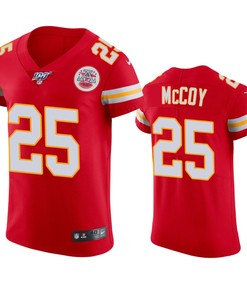 Kansas City Chiefs Lesean Mccoy Red 100th Season Vapor Elite Jersey